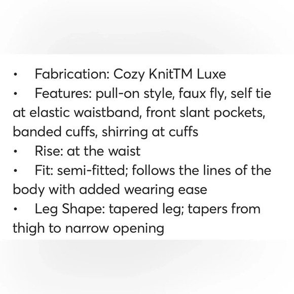 ANY BODY joggers lightweight elastic waistband drawstring pink blue NEW size M - Picture 13 of 13